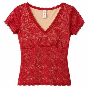Tape Measure Y2K Lace Babydoll Top Womens Size M Romantic Goth Dark Feminine